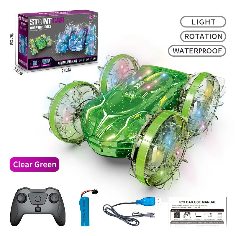 HKM-988435 Amphibious Stunt Car Toy with Gesture Control - 2.4G Remote Control Vehicle for Kids