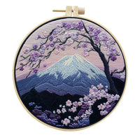 HKM-988435 Creative Modern Landscape Embroidery Handmade Cloth Art Material Kit