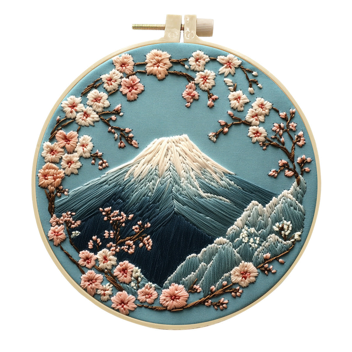 HKM-988435 Creative Modern Landscape Embroidery Handmade Cloth Art Material Kit
