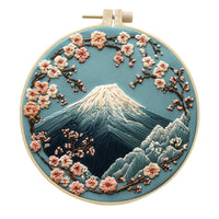 HKM-988435 Creative Modern Landscape Embroidery Handmade Cloth Art Material Kit