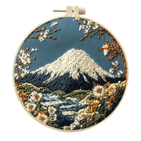 HKM-988435 Creative Modern Landscape Embroidery Handmade Cloth Art Material Kit