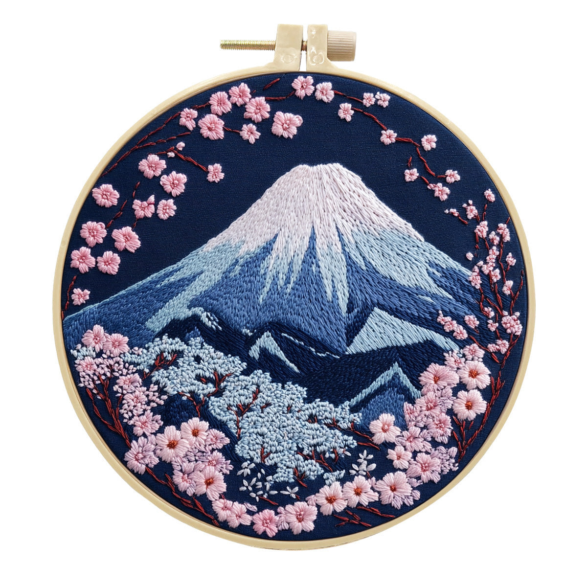 HKM-988435 Creative Modern Landscape Embroidery Handmade Cloth Art Material Kit