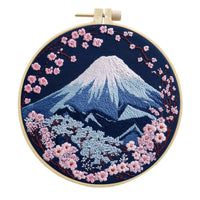 HKM-988435 Creative Modern Landscape Embroidery Handmade Cloth Art Material Kit