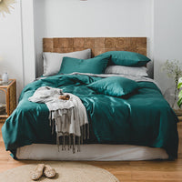 HKM-988435 Summer Light Luxury Tencel Four-Piece Bed Set - Silky Soft Ice Silk Feel