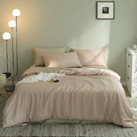 HKM-988435 Summer Light Luxury Tencel Four-Piece Bed Set - Silky Soft Ice Silk Feel