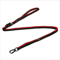 HKM-988563 Adjustable Nylon Dog Walking Traction Belt - Explosive Proof Pet Running Hand Rope in Red/Yellow, 167CM to 228CM Length