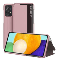 HKM-988691 Flip Leather Phone Case for Samsung A32 5G - Shockproof Design with Window View in Various Colors
