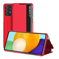HKM-988691 Flip Leather Phone Case for Samsung A32 5G - Shockproof Design with Window View in Various Colors