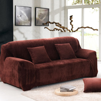 HKM-988819 Universal Plush Thick Sofa Towel Cover - Modern Fit for Various Sofa Sizes