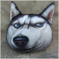 HKM-988883 Creative Cartoon Husky Dog Pillow Cushion - Large 50x60cm Plush Filling
