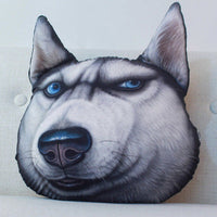 HKM-988883 Creative Cartoon Husky Dog Pillow Cushion - Large 50x60cm Plush Filling