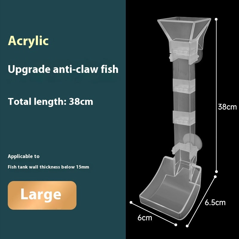 HKM-989267 Feeding Dish with Various Length Tubes, Cleaning Brush, and Spoon for Aquariums