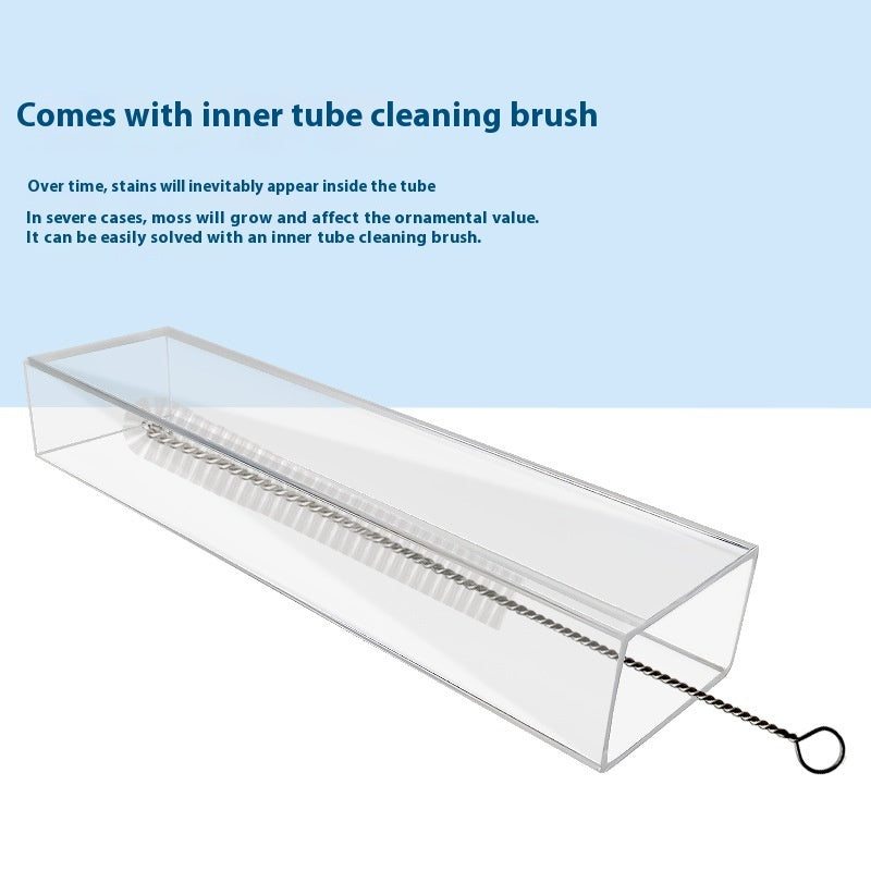 HKM-989267 Feeding Dish with Various Length Tubes, Cleaning Brush, and Spoon for Aquariums