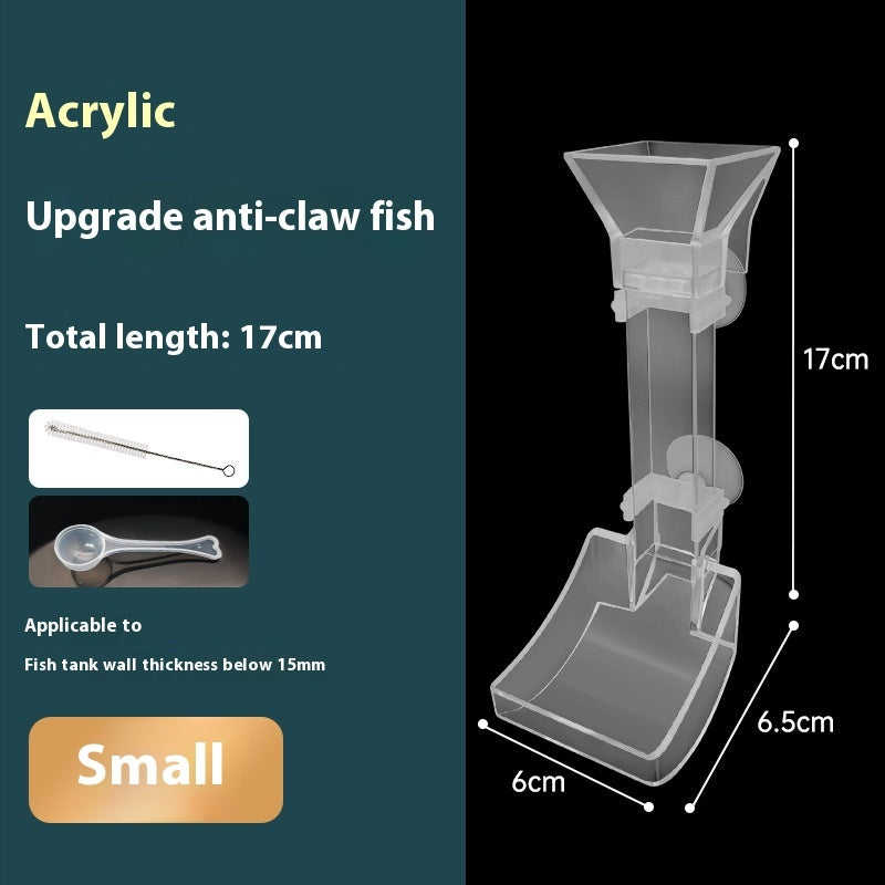 HKM-989267 Feeding Dish with Various Length Tubes, Cleaning Brush, and Spoon for Aquariums