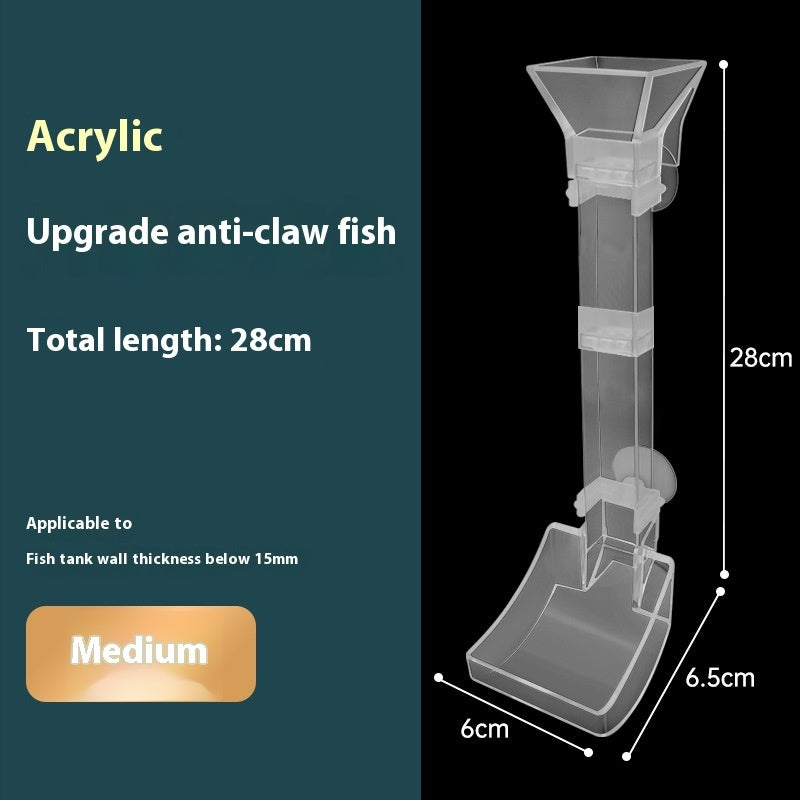 HKM-989267 Feeding Dish with Various Length Tubes, Cleaning Brush, and Spoon for Aquariums