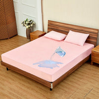 HKM-989395 Waterproof Bamboo Fiber Bed Sheet - Multiple Sizes Available