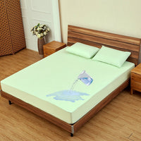 HKM-989395 Waterproof Bamboo Fiber Bed Sheet - Multiple Sizes Available