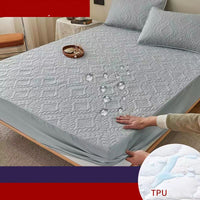 HKM-989587 Cotton Fitted Sheet with Thickened Bedspread in Various Colors and Sizes