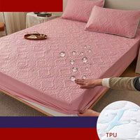 HKM-989587 Cotton Fitted Sheet with Thickened Bedspread in Various Colors and Sizes