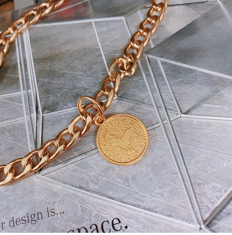 HKM-989587 Large Iron Dog Necklace Collar for All Sizes (XS-5XL)