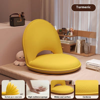 HKM-989651 Folding Backrest Chair in Soft Corduroy or Cotton-Linen for Living Room Use