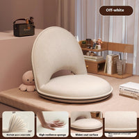 HKM-989651 Folding Backrest Chair in Soft Corduroy or Cotton-Linen for Living Room Use