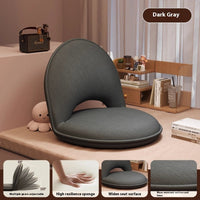 HKM-989651 Folding Backrest Chair in Soft Corduroy or Cotton-Linen for Living Room Use
