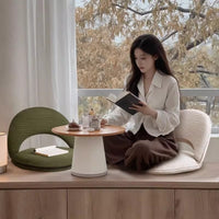 HKM-989651 Folding Backrest Chair in Soft Corduroy or Cotton-Linen for Living Room Use