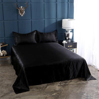 HKM-989907 Silk-like Pure Ice Bed Linen Set - Soft Polyester Fiber Bedding in Various Sizes