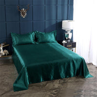 HKM-989907 Silk-like Pure Ice Bed Linen Set - Soft Polyester Fiber Bedding in Various Sizes