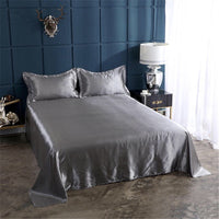 HKM-989907 Silk-like Pure Ice Bed Linen Set - Soft Polyester Fiber Bedding in Various Sizes