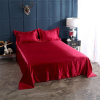 HKM-989907 Silk-like Pure Ice Bed Linen Set - Soft Polyester Fiber Bedding in Various Sizes
