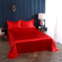 HKM-989907 Silk-like Pure Ice Bed Linen Set - Soft Polyester Fiber Bedding in Various Sizes