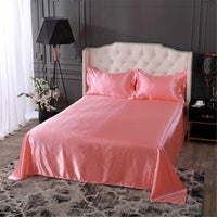 HKM-989907 Silk-like Pure Ice Bed Linen Set - Soft Polyester Fiber Bedding in Various Sizes