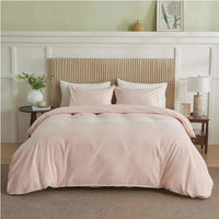 HKM-989907 Solid Twin Duvet Cover for Easy Maintenance and Comfort