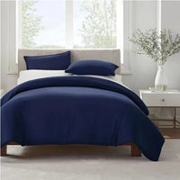 HKM-989907 Solid Twin Duvet Cover for Easy Maintenance and Comfort