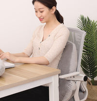 HKM-989971 Memory Foam Cushion Back Pillow with Armrests for Enhanced Lumbar Support