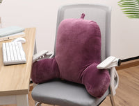 HKM-989971 Memory Foam Cushion Back Pillow with Armrests for Enhanced Lumbar Support