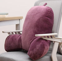 HKM-989971 Memory Foam Cushion Back Pillow with Armrests for Enhanced Lumbar Support