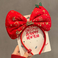 HKM-990035 Festive Children's Hair Accessories Headband with Snowflakes, Elks, and Santa Claus for Holiday Dress-Up