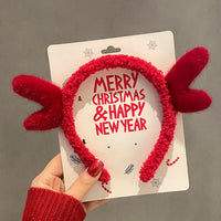 HKM-990035 Festive Children's Hair Accessories Headband with Snowflakes, Elks, and Santa Claus for Holiday Dress-Up
