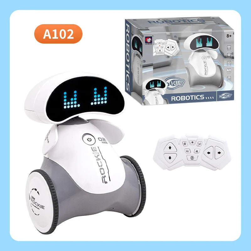HKM-990163 Interactive RC Robot Toy with Music, Light, and Programming Features for Ages 8 and Up