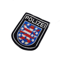 HKM-990419 German Eagle Velcro Patch - Back-to-Back Embroidery, Polyester Fabric, Multi-Color Design for Clothing