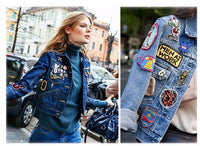 HKM-990419 German Eagle Velcro Patch - Back-to-Back Embroidery, Polyester Fabric, Multi-Color Design for Clothing