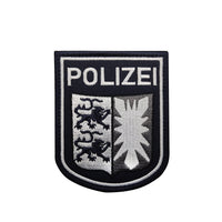 HKM-990419 German Eagle Velcro Patch - Back-to-Back Embroidery, Polyester Fabric, Multi-Color Design for Clothing