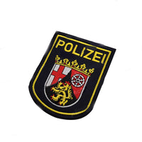 HKM-990419 German Eagle Velcro Patch - Back-to-Back Embroidery, Polyester Fabric, Multi-Color Design for Clothing