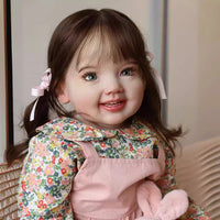 HKM-990419 Lifelike 70cm Soft Silicone Reborn Baby Girl Doll - Realistic Handmade Toy for Kids