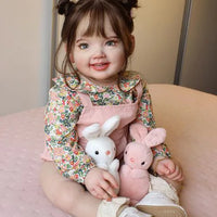 HKM-990419 Lifelike 70cm Soft Silicone Reborn Baby Girl Doll - Realistic Handmade Toy for Kids