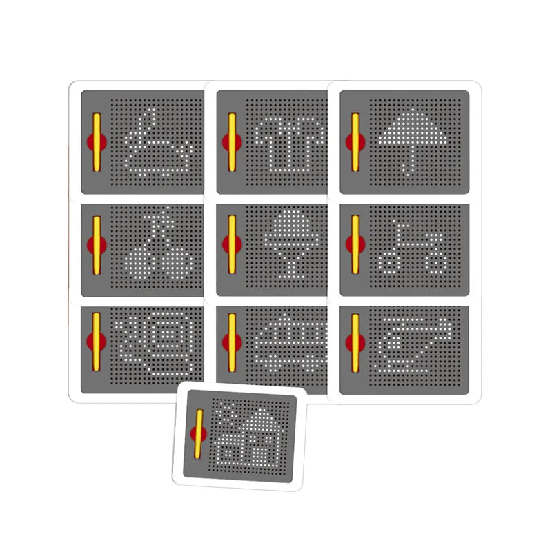 HKM-990547 Magnetic Bead Drawing Board for Kids - Educational Travel Activity Toy
