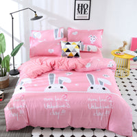 HKM-990739 Cartoon Anime Cotton & Polyester Quilt Cover Bedding Set